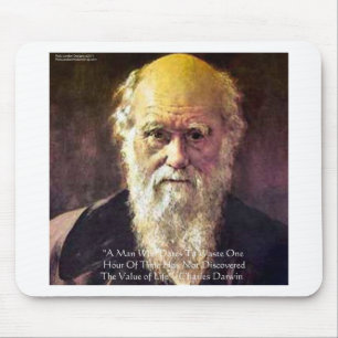 Darwin "Waarde Van Het Leven" Wijsheid Citaat Cade Muismat