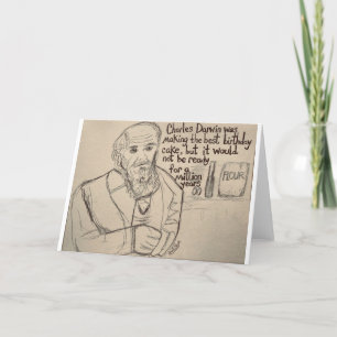 Darwin wacht op de beste verjaardagstaart, Kaart