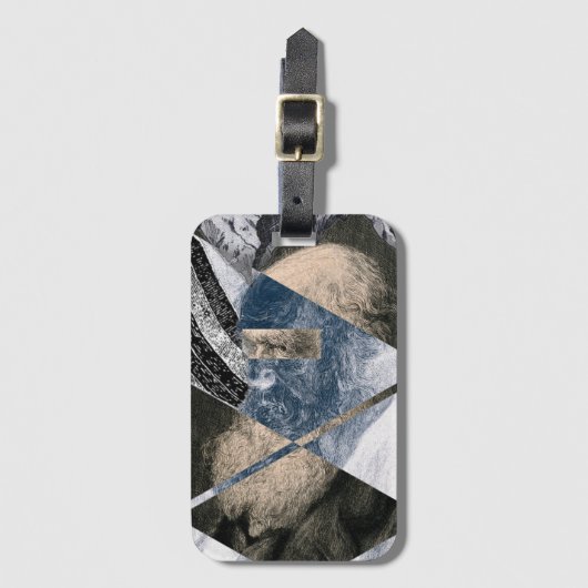 Darwin was een Geoloog Bagagelabel (Voorkant (verticaal))