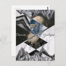 Darwin was een geoloog Briefkaart