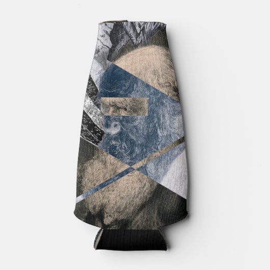 Darwin was een Geoloog flesje en Koelbox Flesjeskoeler (Voorkant)