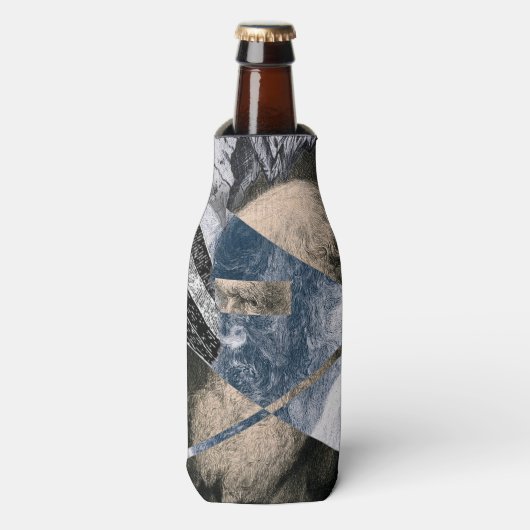 Darwin was een Geoloog flesje en Koelbox Flesjeskoeler (Fles Voorkant)