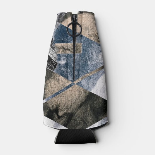 Darwin was een Geoloog flesje en Koelbox Flesjeskoeler (Achterkant)