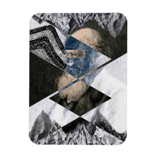 Darwin was een geoloog Flexible Photo Magnet Magneet (Verticaal)