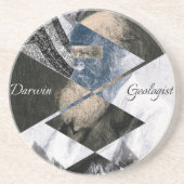 Darwin was een Geoloog Sandstone Onderzetter (Voorkant)