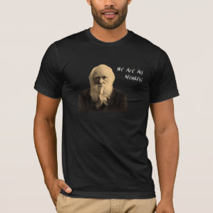 Darwin we zijn allemaal apen in het shirt
