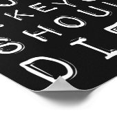 Darwin zegt dat mensen zoals jij moeten sterven! poster (Hoek)