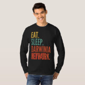 Darwinia Network Crypto Eet Slaap Darwinia Network T-shirt (Voorkant volledig)