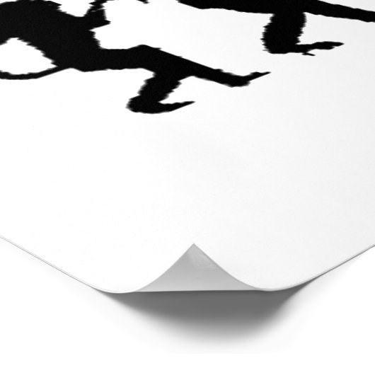 Darwiniaanse evolutie van Rap "RAPPER" Art Poster (Hoek)