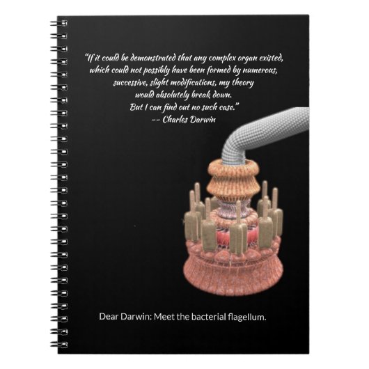 Darwin's Concessie and the Bacterial Flagellum Notitieboek (Voorkant)