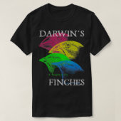 Darwins Finches Evolutiewetenschap Biologie Leraar T-shirt (Design voorkant)