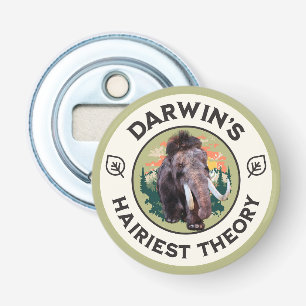 Darwins haarrijkste theorie Wolharige mammoet Button Flesopener