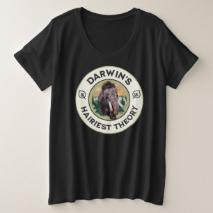 Darwins haarrijkste theorie Wolharige mammoet Grote Maat T-shirt