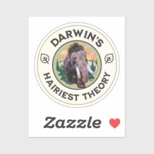 Darwins haarrijkste theorie Wolharige mammoet Sticker