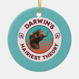 Darwin's Hairiest Theory Schattige wollige mammoet Keramisch Ornament