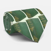 Darwins Origin Green background Stropdas (Opgerold)