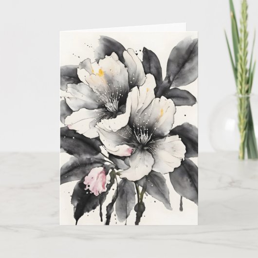Darwin's Slipper - Waterverf bloemen Kaart (Voorkant)