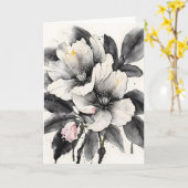 Darwin's Slipper - Waterverf bloemen Kaart (Gele Bloem)