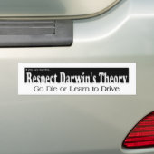 Darwins Theory Bumpersticker (Op auto)