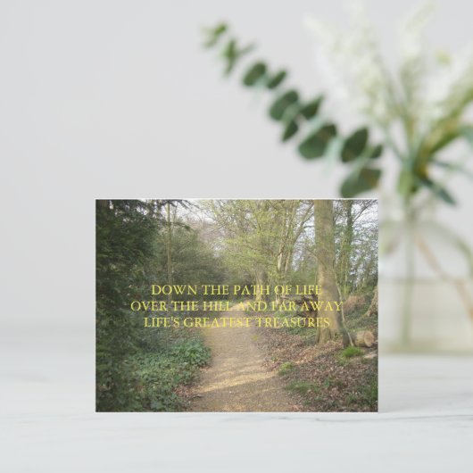 DARWIN'S THINKING PATH HAIKU POSTCARD BRIEFKAART (Staand voorkant)