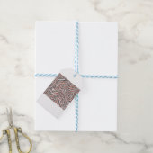 Darya | Abstracte Handgetekende Kunst Cadeaulabel (Met Touw)