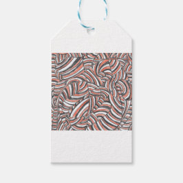 Darya | Abstracte Handgetekende Kunst Cadeaulabel