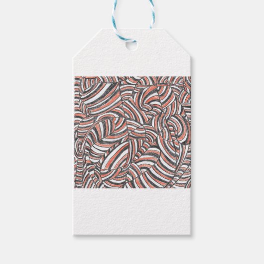 Darya | Abstracte Handgetekende Kunst Cadeaulabel (Voorkant)