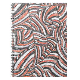 Darya | Abstracte Handgetekende Kunst Notitieboek