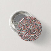 Darya | Abstracte Handgetekende Kunst Ronde Button 3,2 Cm (Voorkant /achterkant)
