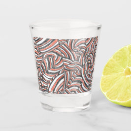 Darya | Abstracte handgetekende kunst shotglazen Shot Glas