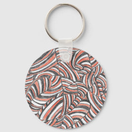 Darya | Abstracte Handgetekende Kunst Sleutelhanger