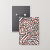 Darya | Abstracte handgetekende kunstknoppen Button (Voorkant / Achterkant)