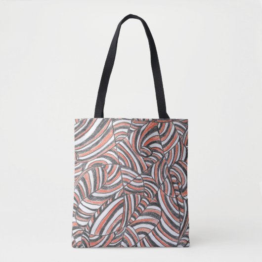 Darya | Abstracte Kunst Tas Handgetekend (Voorkant)
