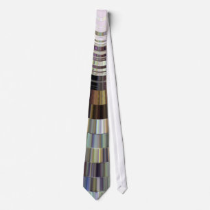 Das, Abstract Bruin Metallisch Vormgeving Sjabloon Stropdas