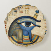 Das Ägyptische Auge´1 Rond Kussen (Achterkant)