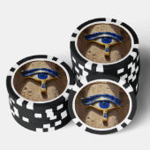 Das Ägyptische Auge´6 Poker Chips (Opstapeling)