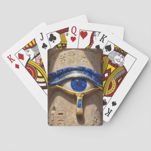 Das Ägyptische Auge´6 Pokerkaarten (Achterkant)