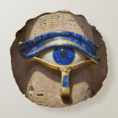 Das Ägyptische Auge´6 Rond Kussen (Achterkant)