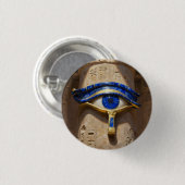 Das Ägyptische Auge´6 Ronde Button 3,2 Cm (Voorkant /achterkant)