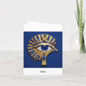 Das Ägyptische Auge´8 Feestdagen Kaart (Achterkant)