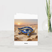 Das Ägyptische Auge´9 Feestdagen Kaart (Achterkant)