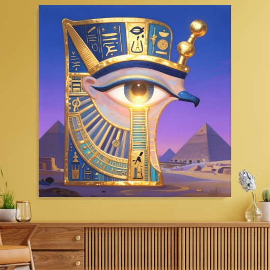 Das Ägyptische Auge  Canvas Afdruk (Insitu (Woonkamer))