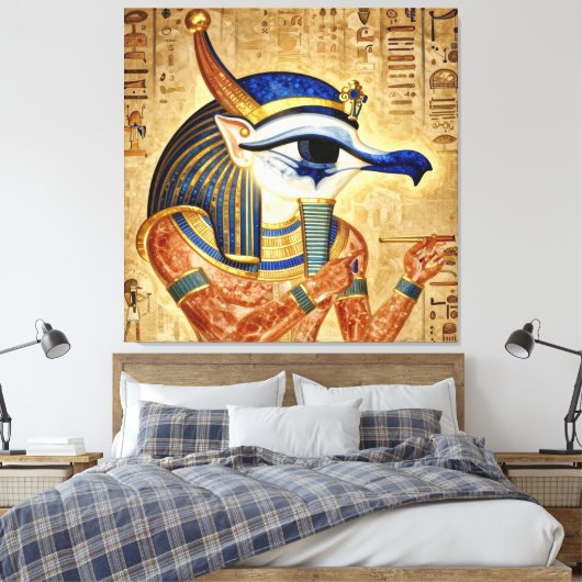 Das Ägyptische Auge  Canvas Afdruk (Insitu (Slaapkamer))