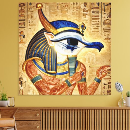 Das Ägyptische Auge Canvas Afdruk (Insitu (Woonkamer))