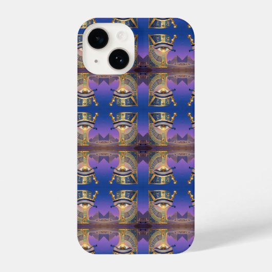 Das Ägyptische Auge  iPhone Hoesje (Achterkant)