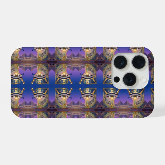 Das Ägyptische Auge iPhone Hoesje (Achterkant horizontaal)