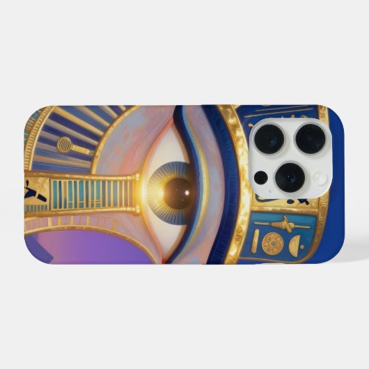 Das Ägyptische Auge  iPhone Hoesje (Achterkant horizontaal)