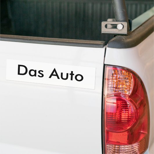Das Auto Bumpersticker (Op Truck)