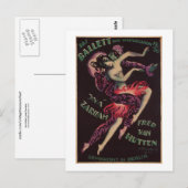 Das Ballett (The Ballet), Josef Fenneker Briefkaart (Voorkant / Achterkant)