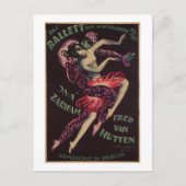 Das Ballett (The Ballet), Josef Fenneker Briefkaart (Voorkant)